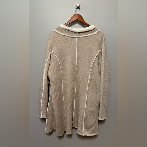 Monroe & Main Cozy Long Open Cardigan Faux Fur Lined Excellent Condition! - Picture 9 of 13